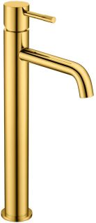 Смеситель для накладной раковины Boheme Uno золото 462-G